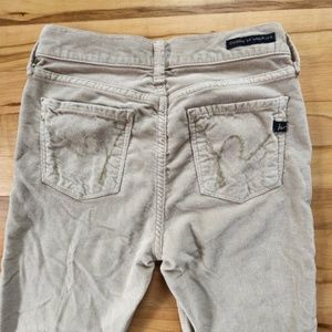Citizens Of Humanity Cream/Beige Velvet Corduroy Jeans 25